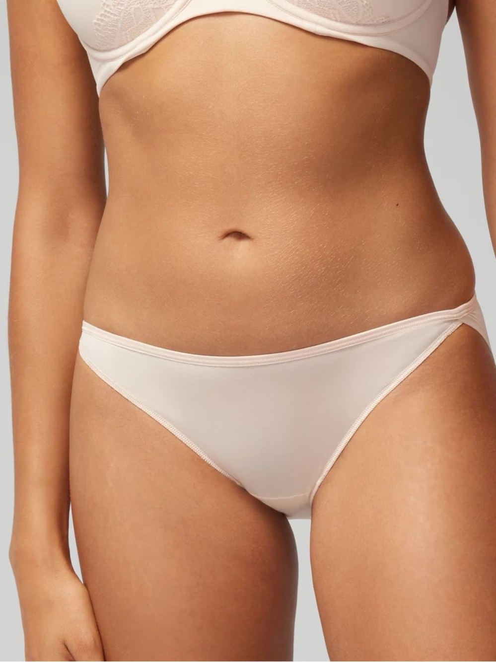 Soma Vanishing Edge Bikini Panty - Pale Sand - M - NWT